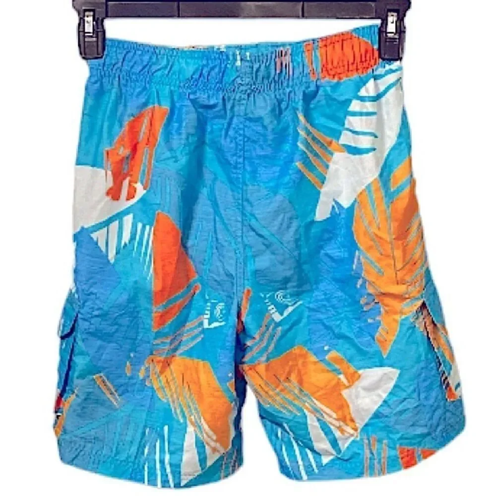 Kanu Swim Surf Trunks Boys Large 14/16 Tropical Beach Coastal Hawaiian